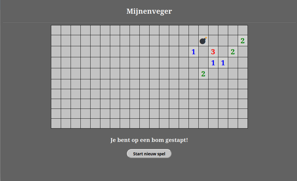 Mijnenveger - voorbeeld
