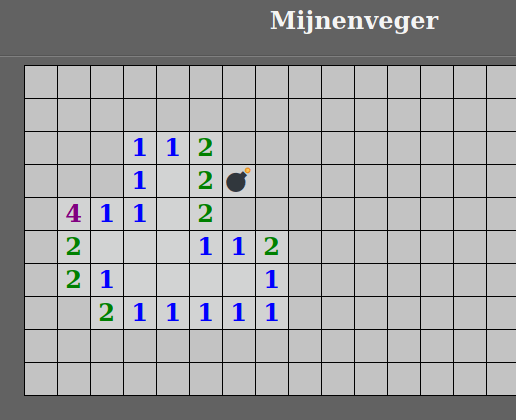 Mijnenveger - Voorbeeld